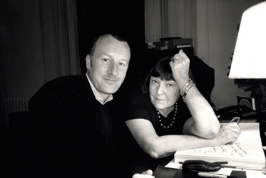 Andrew Southam with June Newton